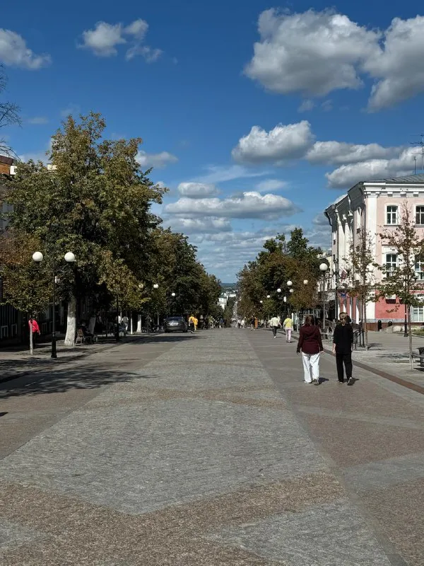 Пешеходный проспект в центре Пензы
